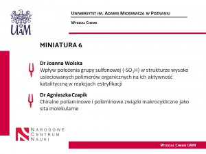 MINIATURA 6 dla dr Joanny Wolskiej i dr Agnieszki Czapik